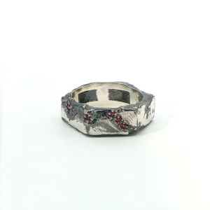 Anillo de plata “Mecanizado II”