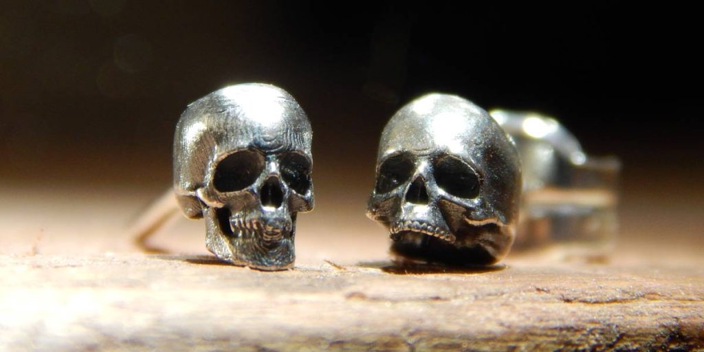 pendientes plata calavera black friday vodoo